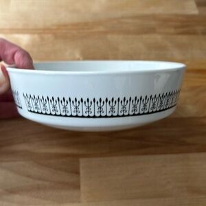 Corning ware, Mid Century Dish, Black White China, Vintage, 60s Corning-ware